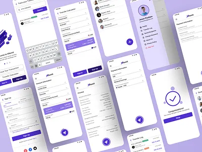 Remittance Solutions Money Transfer Platform adobe illustrator android app appdevs appdevsx application design flutter illustration user experience user interface ux visualization