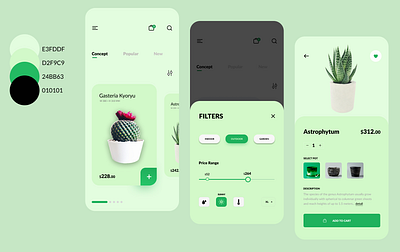 Case Study :Plant mobile app app design ui ux