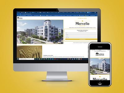 Marvella SEM/MAP Landing Page & Social Advertising branding design