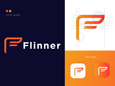 F letter Logo- Modern Logo a a lettermark app brand branding creative logo design geometric graphic design identity illustration letter mark monogram logo logo designer logotype minimalist logo portfolio ui visual identity design