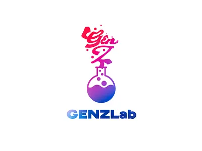 GenZ lab - for Sale 2022 branding colorful fun genz gradient hkhd lab ldk ledangkhoa logo playful proposal saigon subtle tube vietnam
