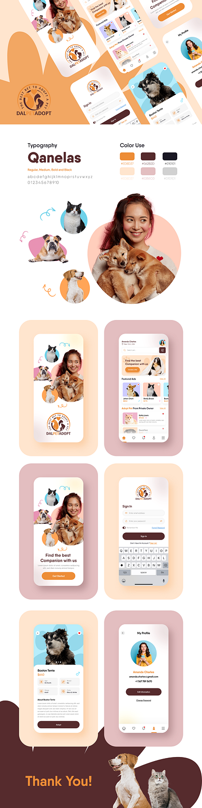Pet Mobile App adopt app design pet ui ux