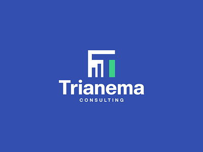 Trianema Consulting branding business consulting design dualmeaning graph icon illustration investment logo negativespace symbol tletter tlogo vector