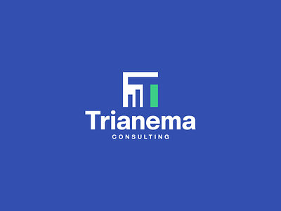 Trianema Consulting branding business consulting design dualmeaning graph icon illustration investment logo negativespace symbol tletter tlogo vector