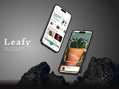 Leafy – Smart Plant & Wildlife Identifier | Mobile UI Design branding design inspiration education app forafauna gallery app mobile design mobileapp nature app ui design ui ux design ux design wildfeldentifier