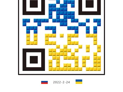 Russia and Ukraine QR code qr code russia ukraine