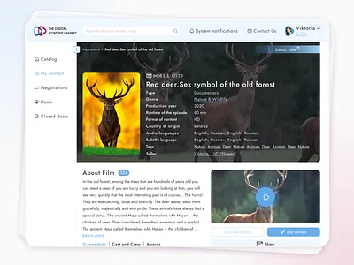Digital content platform design buy buyer content copyright digital distribution films movies ownership payments platform sell seller series show streaming ui ux web wedsitedesign
