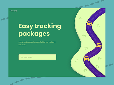 TrackMe branding design figma graphic design landing page landingpage mobile simple ui ux