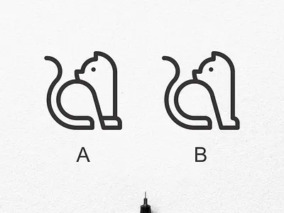 Cat Line Art Logo 3d animation app behance branding design dribbble dubai graphic design icon illustration instagram logo motion graphics typography uae ui usa vector