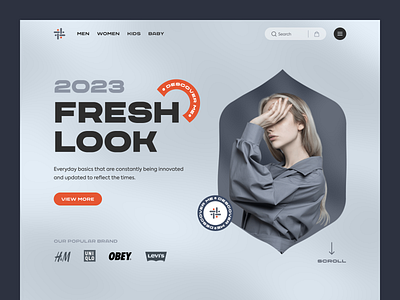 Fashion Website design design ecommerce fashion home page homepage landing landing page landingpage minimal site trending2023 uidesign uiux userinterface uxui web design web page web site webpage website