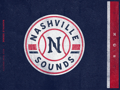 Nashville Sounds | MiLB Brand Identity athletics baseball baseball branding baseball logo brand identity branding identity lettering lettermark logo milb mlb roundel sports branding sports design sports logo team branding typography