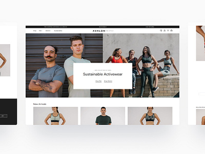 Avalon Athletica branding design graphic design ui ux website