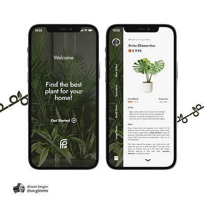 Plant Shopping App app branding design graphic design logo typography ui ux