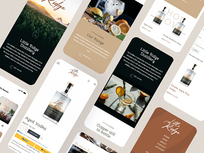 Little Ridge Distillery Website branding design graphic design logo ui ux website