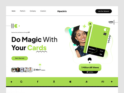AR credit card website app design banking card design card website creditcard finance website graphic design illustration membership website visa card