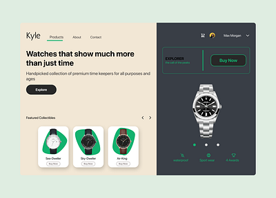 Watch web page design app design typography ui ux