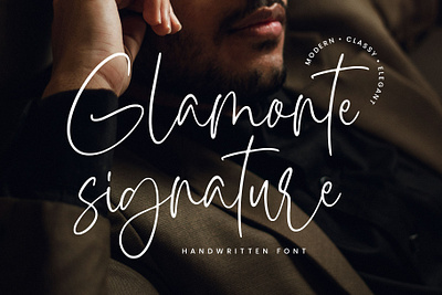 Glamonte Signature display font elegant fashion feminine font font design luxury signature font typeface