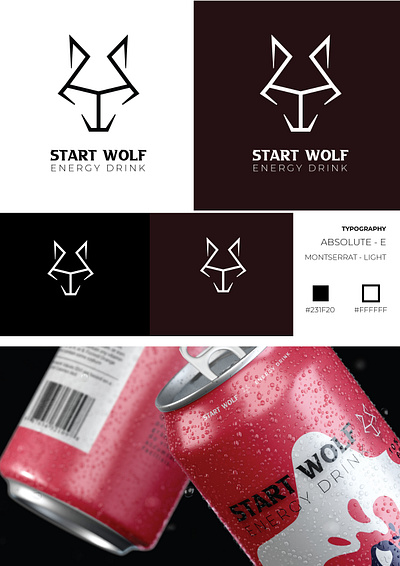 START WOLF BRAND DESIGN brand design branding design graphic design illustration logo logo design logo design process nur afsar nur afsar nahid