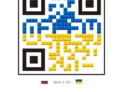 Russia and Ukraine QR code qr code russia ukraine