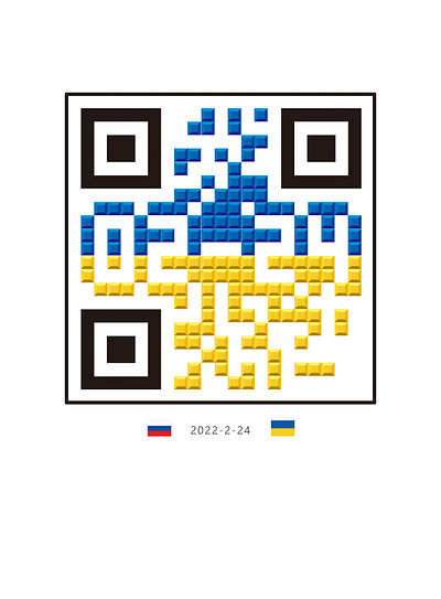 Russia and Ukraine QR code qr code russia ukraine