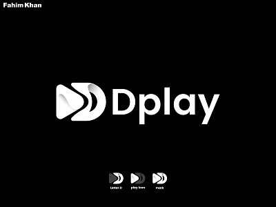 D play logo brand brand identity branding business logo creative logo design flat logo icon logo logo design logotype media logo minimalist logo modern logo music logo play button play icon professional logo unique logo video logo