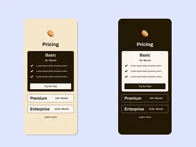 Pricing - Mobile choose dailyui mobile our plans plan pricing plans pricing subscription ui uidesign
