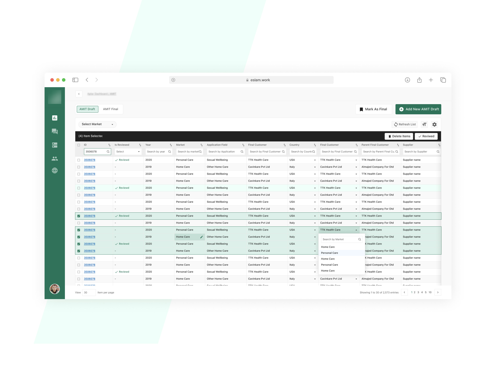 Data entry actions buttons complex dashboard data entry filtes product table ux