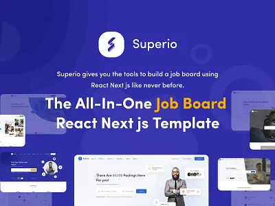 Superio – Job Board React NextJS Template