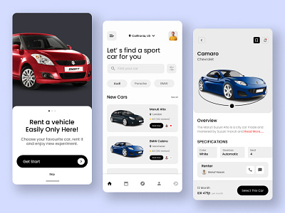 Cars Marketplace Mobile App booking booking app booking car car car mobile app clean concept design mobile mobile app rent rent a car rental rental company ui ui design uiux design ux vehicle