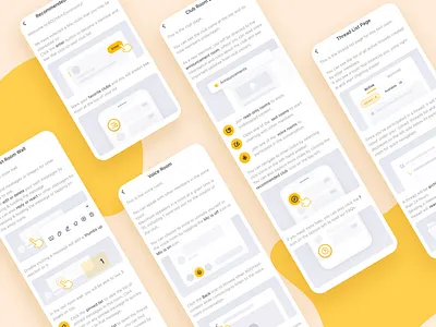 BOOYAH App - Tutorial Pages (Light) branding design graphic design illustration light mode mobile tutorial ui ux voice room web