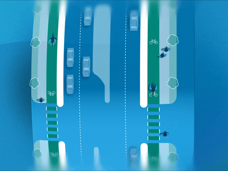 Street Spin 2 d animation after effects aniamted gif animation design gif illustration motion graphics road street transportation ui