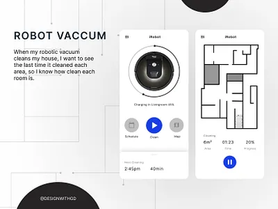 Robot Vaccum dailyui design graphic design ui ux