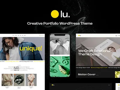 Lunna - Creative Portfolio WordPress Theme design illustration logo web design web development webdesign woocommerce wordpress wordpress theme wordpress themes