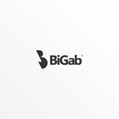 Bigab Logo Monogram app icon branding design flat icon logo monogram simple logo