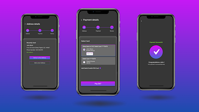 Daily UI Day 2 - Credit Card Checkout app credit card checkout daily ui challenge dailyui dark mode dark shceme ui ui challenge ux