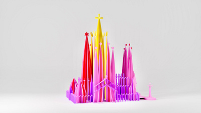 Gaudi's Apostles 3d animation branding design graphic design sagrada famila ui