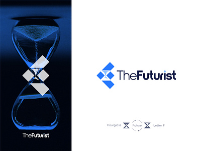 TheFuturist logo f glass logo f logo flat future future icon future logo glass icon glass logo hourglass hourglass icon hourglass logo hourglasslogo logo logo design minimal minimal logo thefuturiest wordmark logo