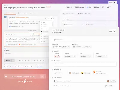 Chat modal UI component| + \Turn into: Task / #1