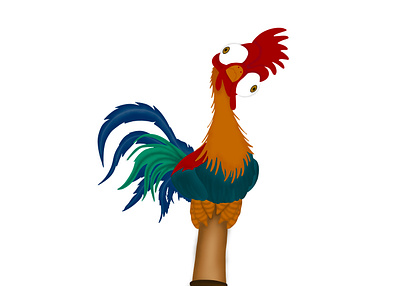 Moana - Hei Hei illustration