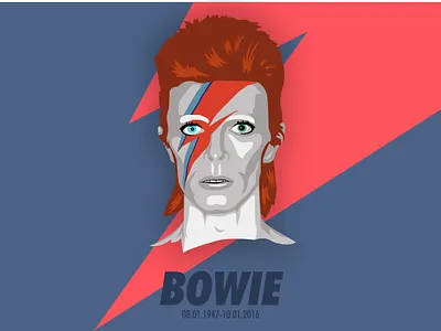 David Bowie portrait design illustration portrait vector