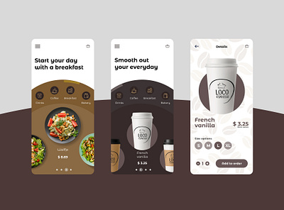 Local Expresso App UI branding coffee design figma designs logo minimal