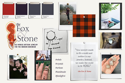 Mood Vision Board Artistic Logo Design artistic logo logo mood board vision board