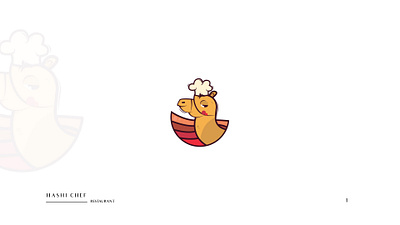 Hashi chef branding illustration logo vector