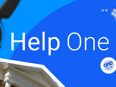 HELP ONE LOGOTYPE best blue book branding children design global graphic design illustration logotype mascot nice school sience smile student study white work world