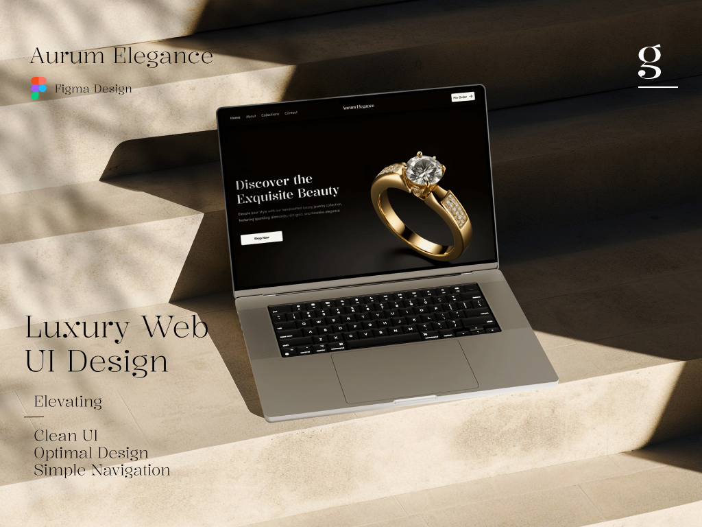 Luxury Web UI Design animation branding ui ui design ux web design