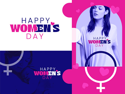 Happy Women's Day Logo Design Empower Women, Change the World. branding createalogo creative dribble graphic design graphicdesign logo mockup ui womensday