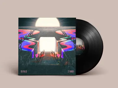 27 Hours album cover branding cd cover design digital drawing graphic design illustration single cover visual identity
