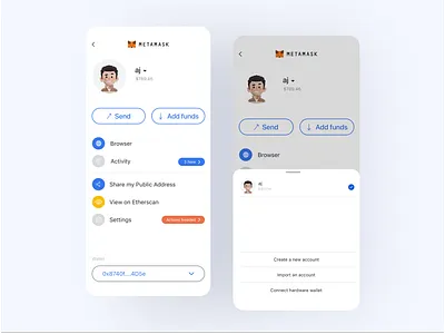 Metamask quick update #DailyUi 006 branding design figma graphic design illustration typography ui ux vector