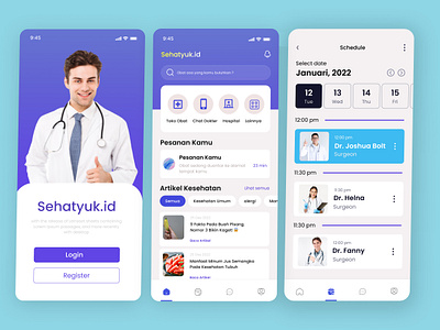 Sehatyuk.id | Health app - Mobile app app app design design doctor health health app healthcare medical medical app mobile mobile app mobile design mobile ui ui ux