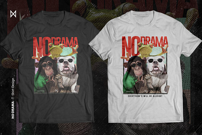 NO DRAMA - DIGITAL ARTWORK appareldesign clothdesign coveralbum coverart coverartwork design digitalart digitalartwork graphic design graphicshirt graphictee photomanipulation photoshopart streetweardesign tshirtdesign